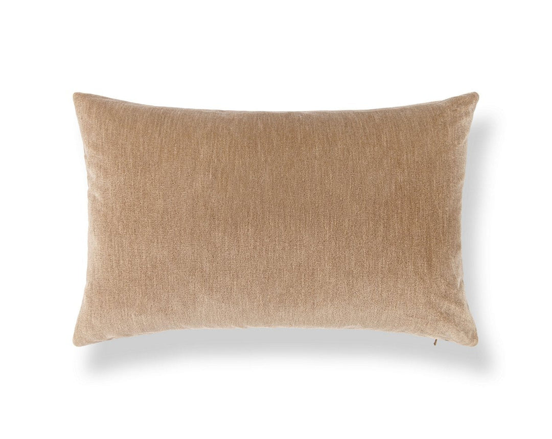Tudor Velvet Pillow 22 X 14 - Fawn WWLBDK273420003 by Scalamandre Designer Pillow