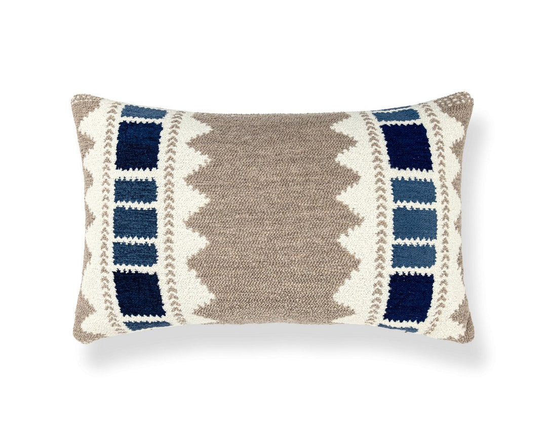 Mistral Pillow 22 X 14 - Stone Denim WWLBDK273430002 by Scalamandre Designer Pillow