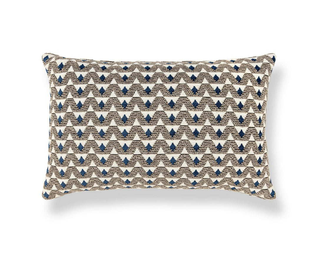 Crizia Pillow 22 X 14 - Stone Denim WWLBDK273440002 by Scalamandre Designer Pillow