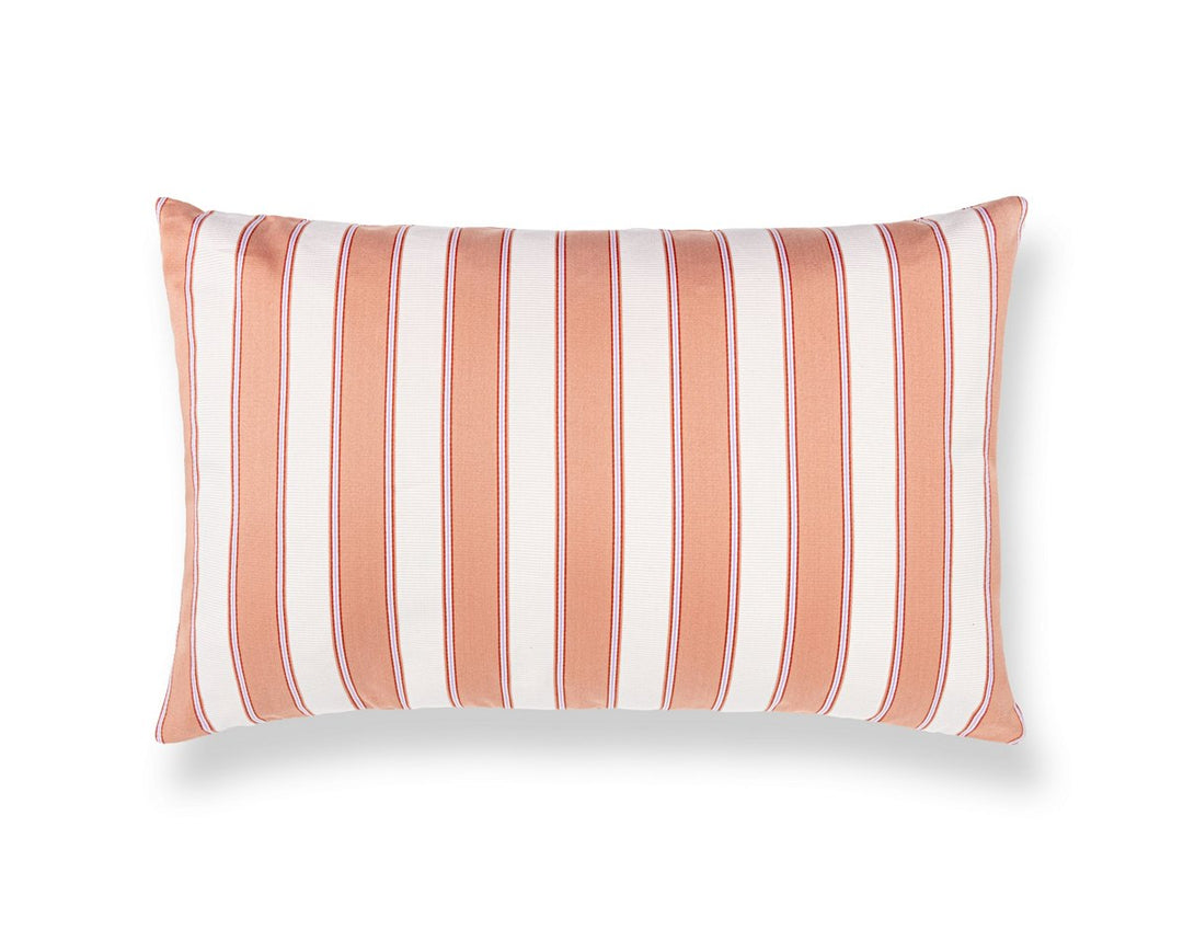 Piano Stripe Pillow 22 X 14 - Peach WWLBDK273450002 by Scalamandre Designer Pillow