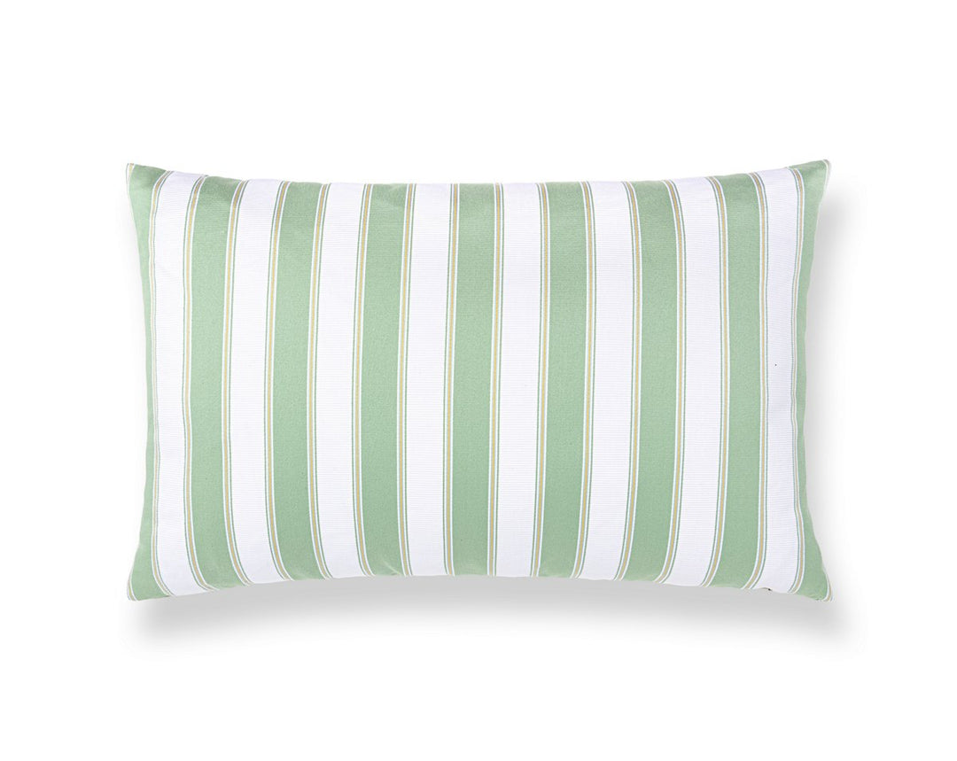 Piano Stripe Pillow 22 X 14 - Endive WWLBDK273450004 by Scalamandre Designer Pillow