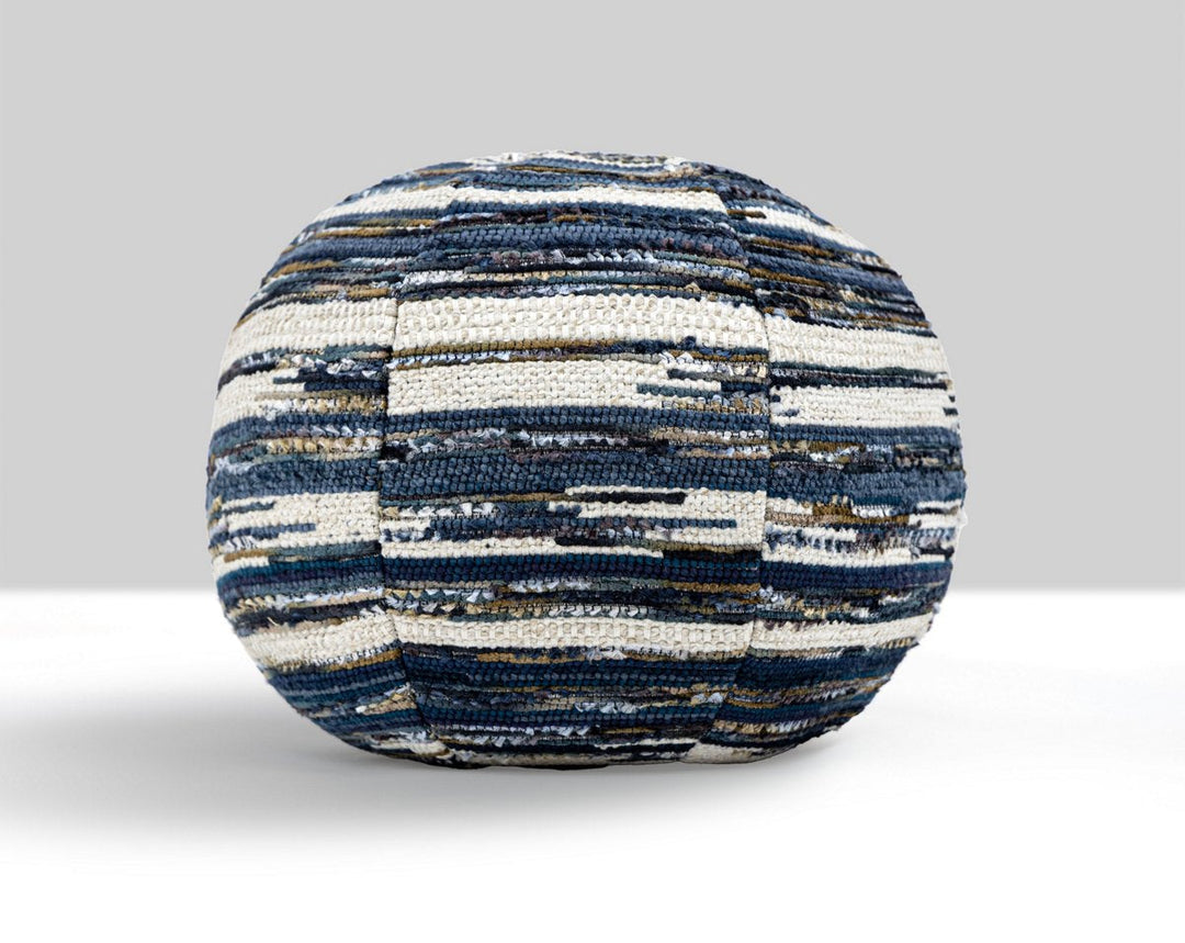 Horizons Pillow 12 Dia - Indigo WWRADK273380003 by Scalamandre Designer Pillow