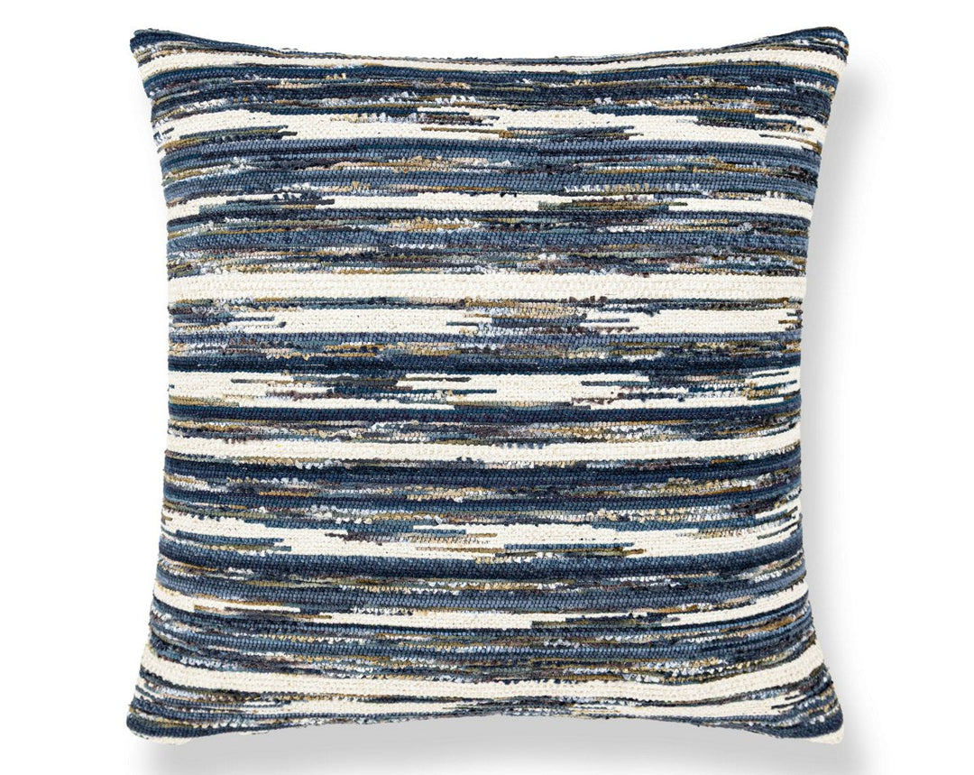 Horizons Pillow 22 X 22 - Indigo WWSDDK273380003 by Scalamandre Designer Pillow