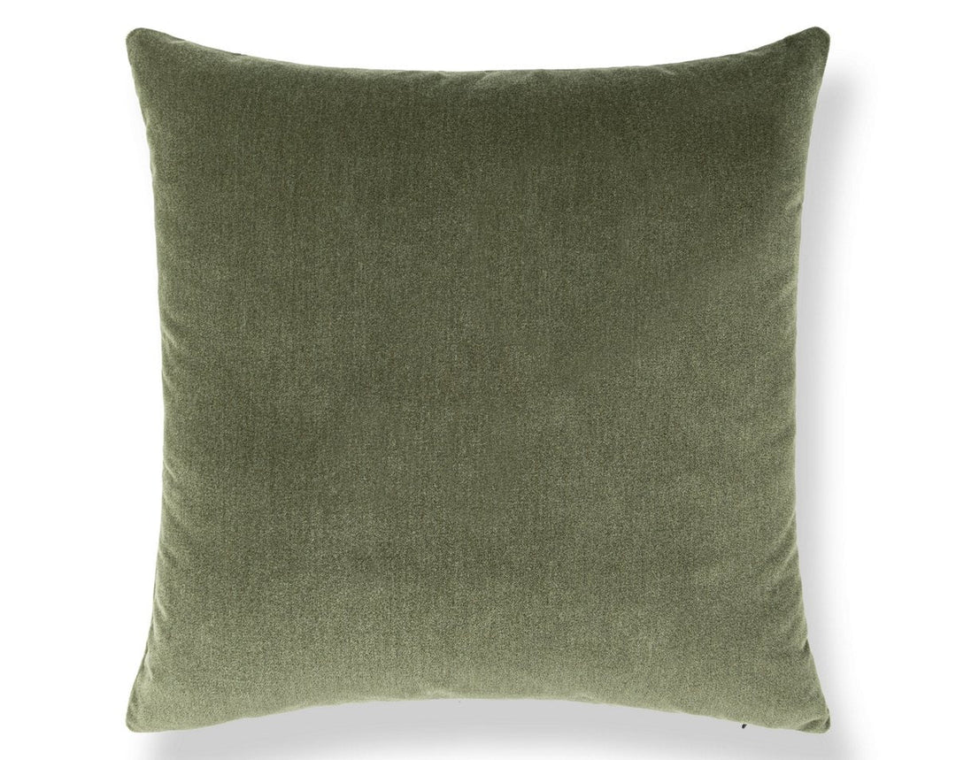 Tudor Velvet Pillow 22 X 22 - Spruce WWSDDK273420007 by Scalamandre Designer Pillow