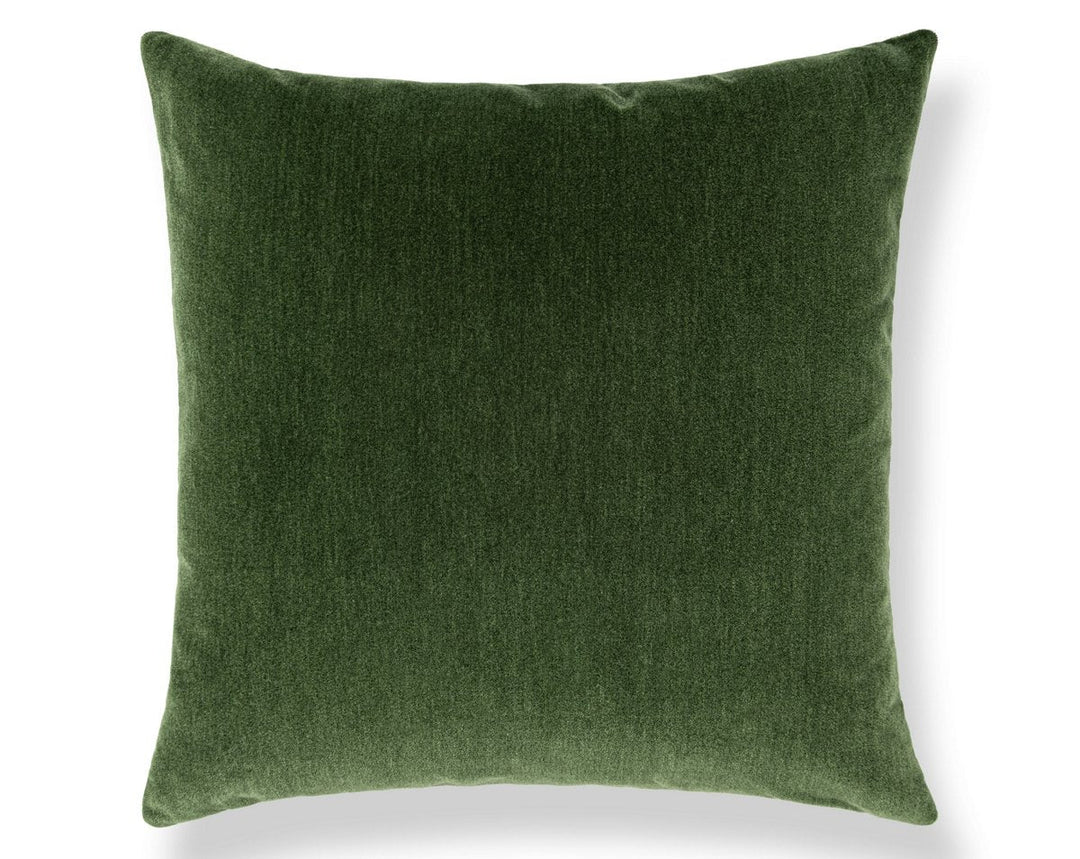 Tudor Velvet Pillow 22 X 22 - Bottle Green WWSDDK273420008 by Scalamandre Designer Pillow