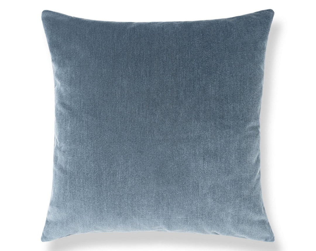 Tudor Velvet Pillow 22 X 22 - Federal Blue WWSDDK273420009 by Scalamandre Designer Pillow