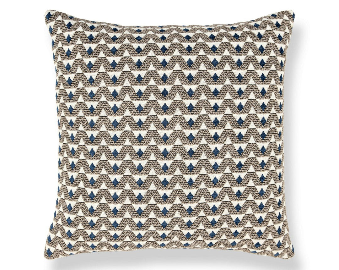 Crizia Pillow 22 X 22 - Stone Denim WWSDDK273440002 by Scalamandre Designer Pillow
