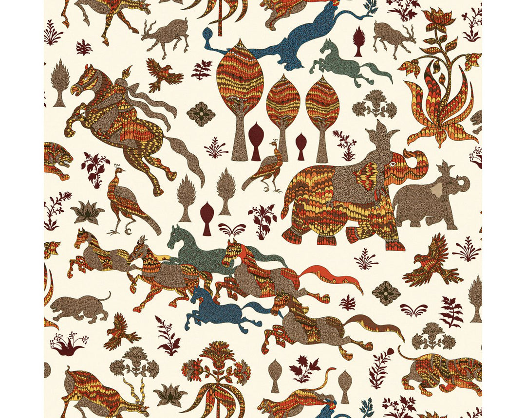 Legends Print Autumn WW166620001 by Old World Weavers Designer Fabric