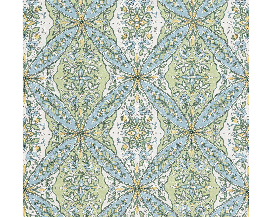 Provence Aqua Meadow WW166640001 by Old World Weavers Designer Fabric