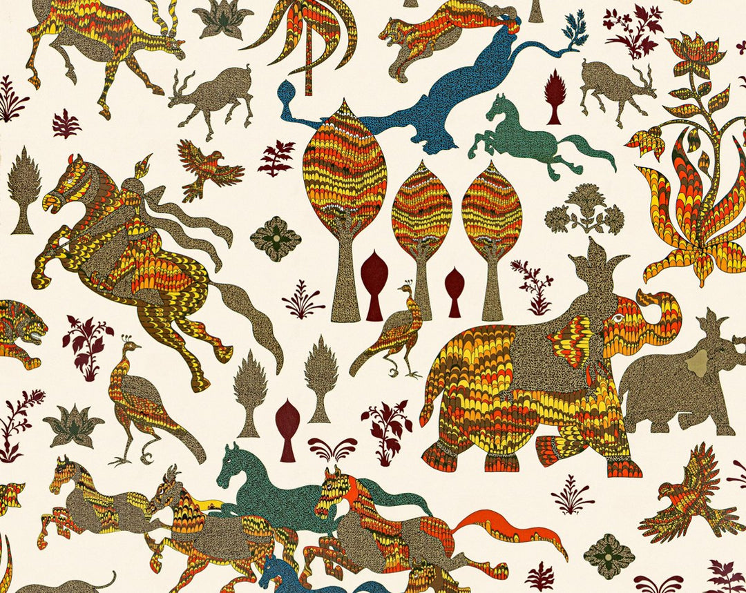 Legends | Wallcovering Autumn WWWP88606D0001 by Old World Weavers Designer Wallpaper