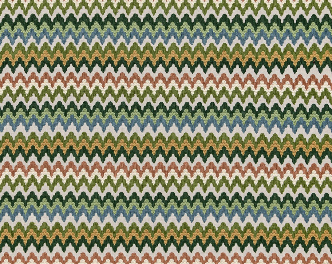 Rainbow Mountain Crewel Forest Clay WW273390002 by Old World Weavers Designer Fabric