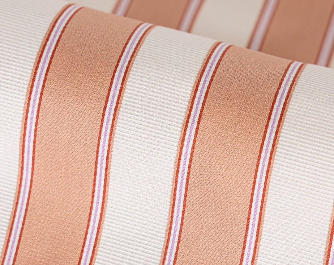 Piano Stripe Peach WW273450002 by Old World Weavers Designer Fabric