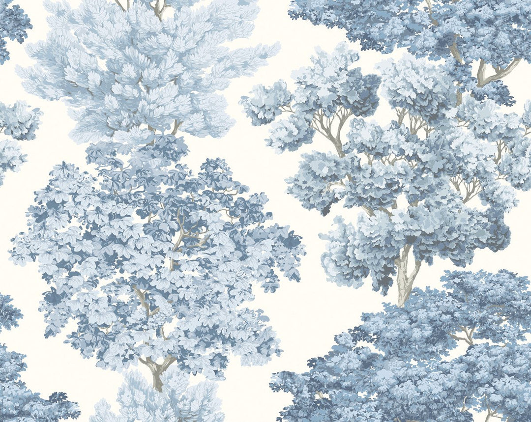 Central Park Wallcovering Light Blue WWWP88583D0002 by Old World Weavers Designer Wallpaper