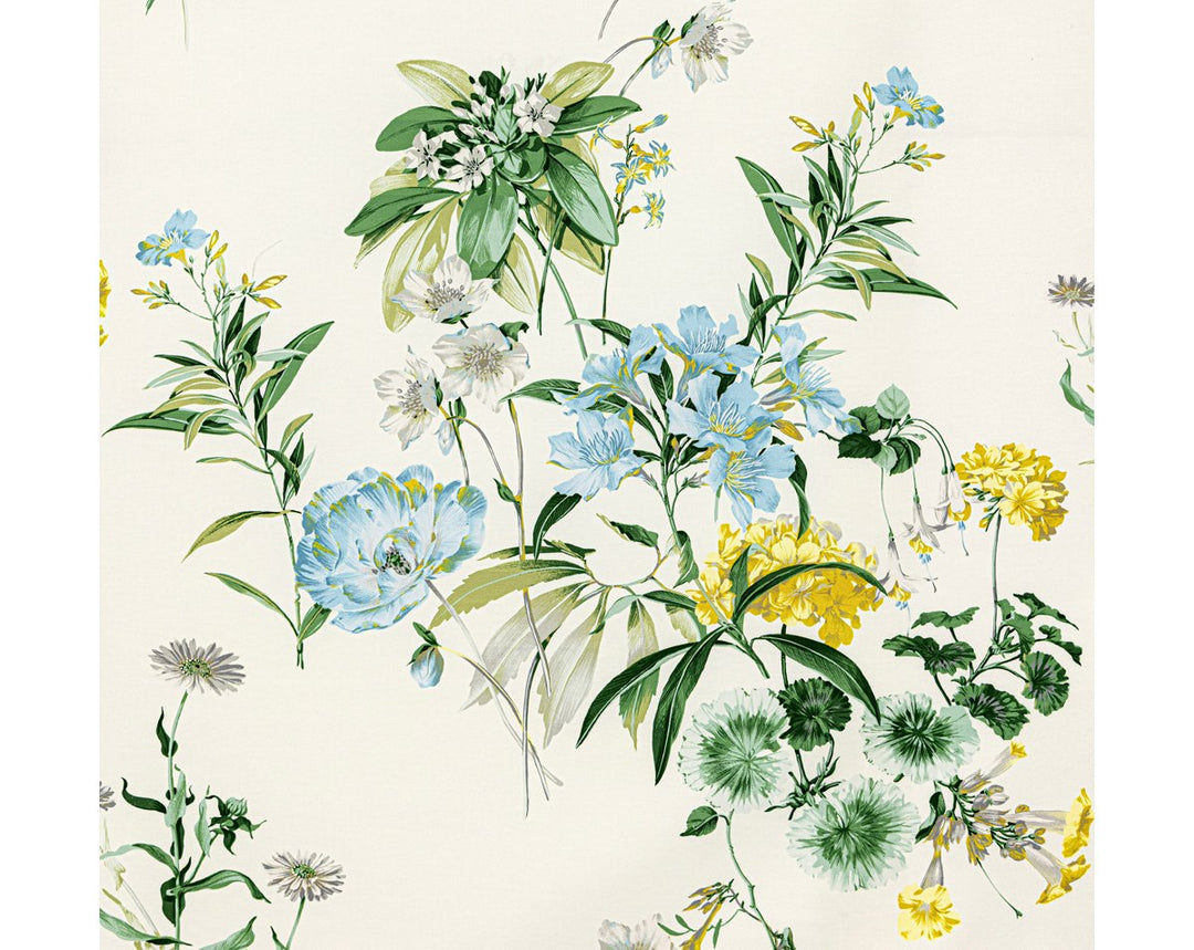 Parfumerie Blue Yellow WW166630003 by Old World Weavers Designer Fabric