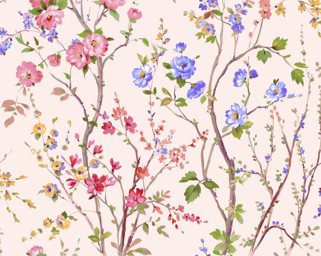 Potpourri Cameo Rose WWWP88604D0003 by Old World Weavers Designer Wallpaper