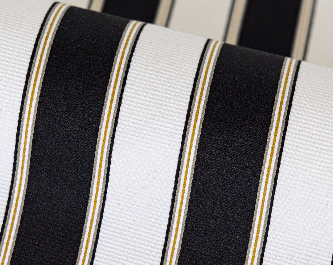 Piano Stripe Ebony WW273450007 by Old World Weavers Designer Fabric