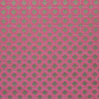 Wanna Be Fuchsia 7832811006 by Carole Fabric Exclusive Bachelorette 53% Cotton, 47% Egyptian Mercerized Cott WOVEN IN USA H: 3 2/5"V, 3 3/10"H  57" Minimum (See sample for specifics) - Fabric Carolina - Carole Exclusive
