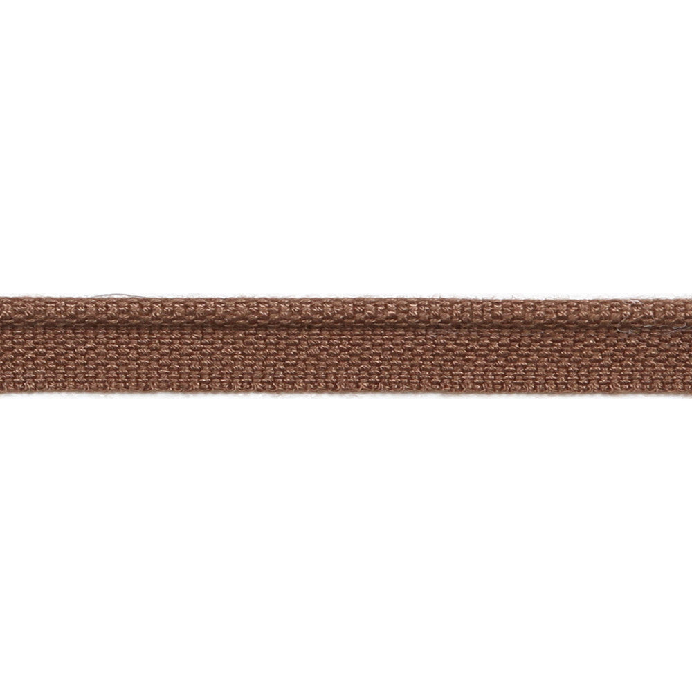 Versailles 1/8" Piping Woven Lip Cord Chestnut by Europatex Fabric Versailles 64% Rayon, 36% Cotton 0.13 inches - Fabric Carolina -