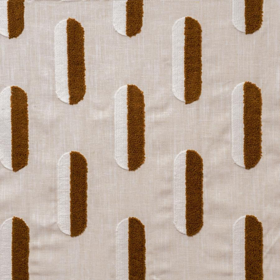 Ximena # 604 Rum by Maxwell Designer Fabric Color Theory-Vol.Viii Tigerseye 45% ACRYLIC
38% COTTON
14% POLYESTER
3% LINEN EMB. - 100% ACRYLIC INDIA V-6.5" H-7.5" 54"EMB.52" - Swanky Fabrics -