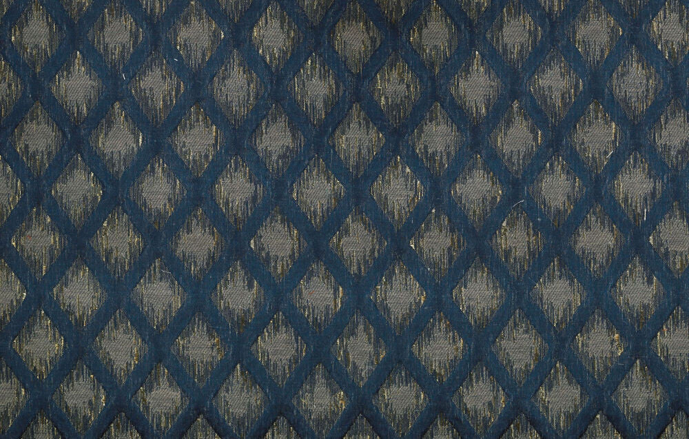 Xavier Denim by Norbar Designer Fabric 43% POLYESTER 32% LINEN CHINA 2"V 1 1/2"H 57 - Swanky Fabrics -