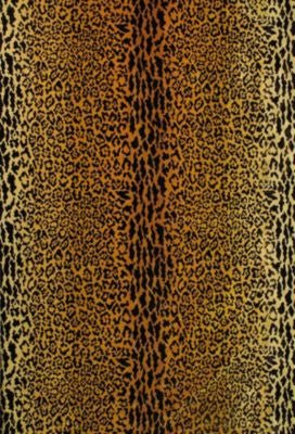 Leopard Velvet Gold Brown Y006900001 by Old World Weavers Designer Fabric GROUND: 60% COTTON 26% VISCOSE 14% SILK, PILE: 100% SILK U.S.A. MEDIUM DUTY Horizontal: 29" and Vertical: 52" 52 - Swanky Fabrics -