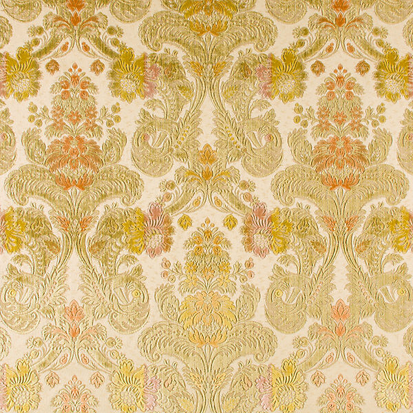 Velluto Palatina/Verde Y0 0001V808 by Old World Weavers Fabric 54% COTTON 44% SPUN RAYON 2% LUREX ITALY MEDIUM DUTY Horizontal: 28.5" and Vertical: 25.5" 50.5" - Fabric Carolina -