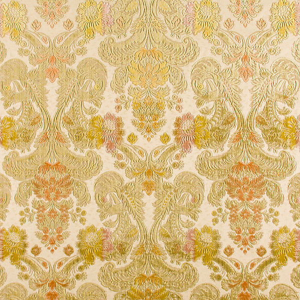 Velluto Palatina/Verde V808-001 by Old World Weavers Fabric 54% COTTON 44% SPUN RAYON 2% LUREX ITALY MEDIUM DUTY Horizontal: 28.5" and Vertical: 25.5" 50.5" - Fabric Carolina -