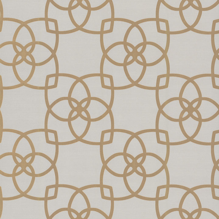 Serendipity Cream & Gold Metallic Wallpaper by Antonina Vella Antonina Vella Dazzling Dimensions Volume II Covers about 57.8 square feet 21-in by 33-ft long roll Unpasted 10.4 - Fabric Carolina -