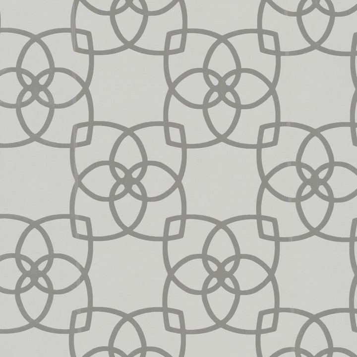 Serendipity Pale Grey Metallic Wallpaper by Antonina Vella Antonina Vella Dazzling Dimensions Volume II Covers about 57.8 square feet 21-in by 33-ft long roll Unpasted 10.4 - Fabric Carolina -