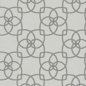 Serendipity Pale Grey Metallic Wallpaper by Antonina Vella
