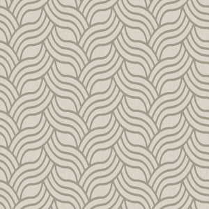 Cream & Gold Metallic Interlocking Geo Wallpaper by York Designer Series