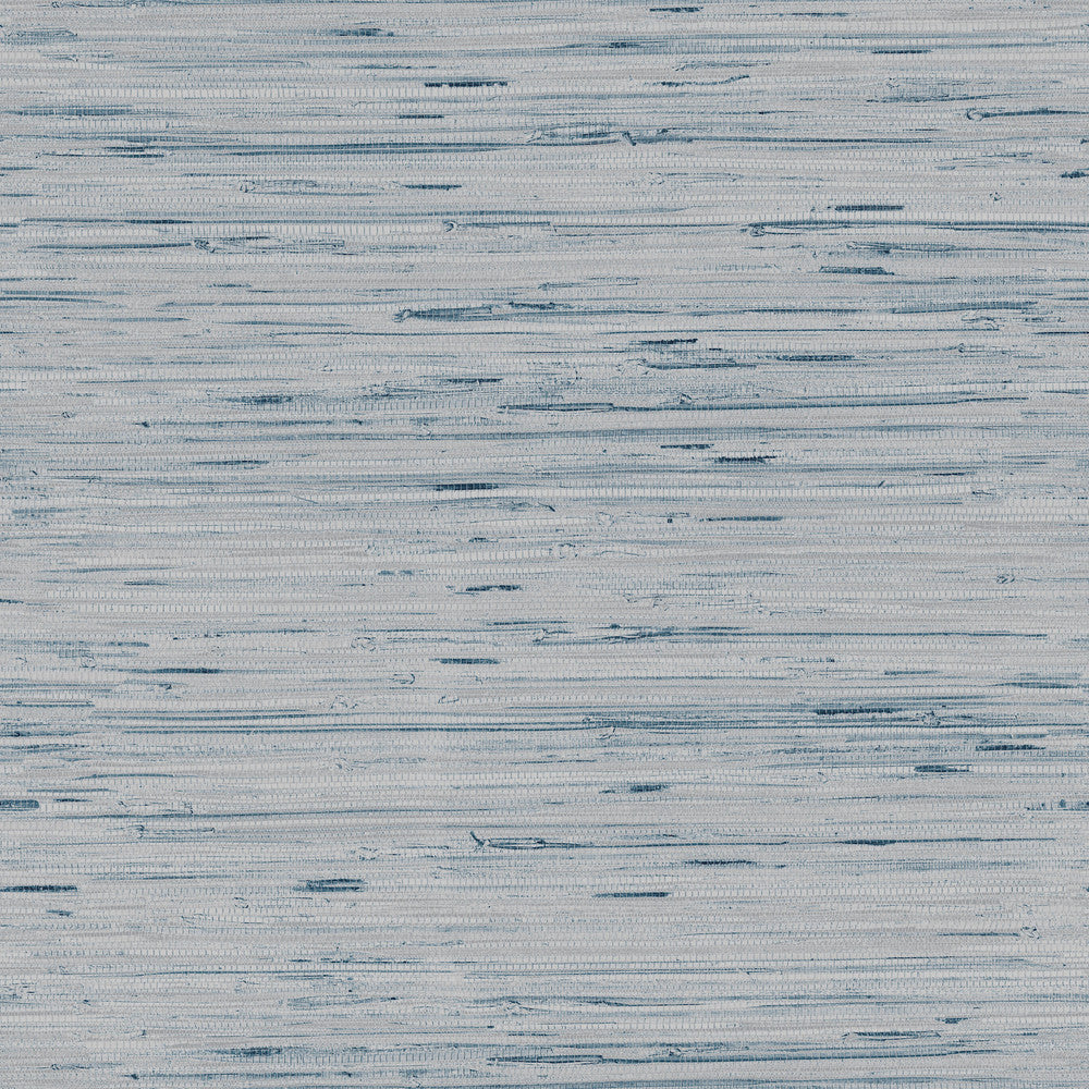 Lustrous Grasscloth Blue & Gold Wallpaper by Inspired by Color Blues II Covers about 57.8 square feet 21-in by 33-ft long roll Unpasted 21 - Fabric Carolina -