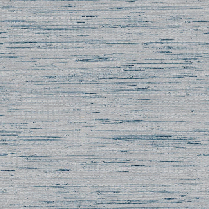 Lustrous Grasscloth Blue & Gold Wallpaper by Inspired by Color Blues II Covers about 57.8 square feet 21-in by 33-ft long roll Unpasted 21 - Fabric Carolina -