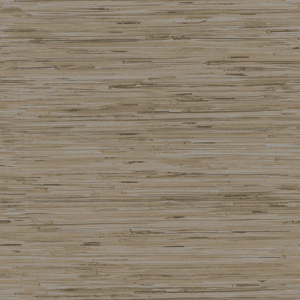 Lustrous Grasscloth Silver & Taupe Wallpaper by York Wallcoverings Grasscloth Resource Library Covers about 57.8 square feet 21-in by 33-ft long roll Unpasted 21 - Fabric Carolina -