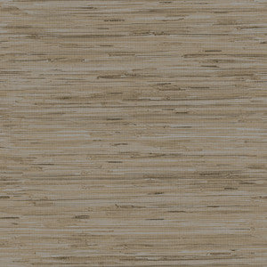 Lustrous Grasscloth Silver & Taupe Wallpaper by York Wallcoverings