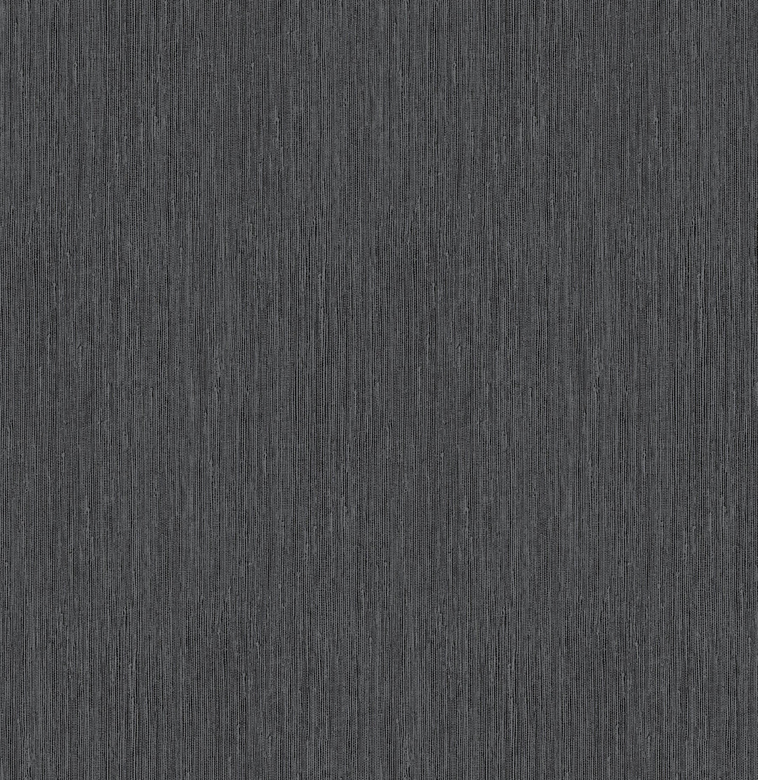 Seagrass Black & Silver Wallpaper by York Wallcoverings Designer