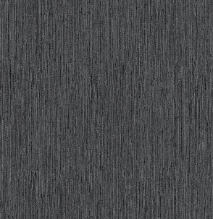 Seagrass Black & Silver Wallpaper by York Wallcoverings Designer