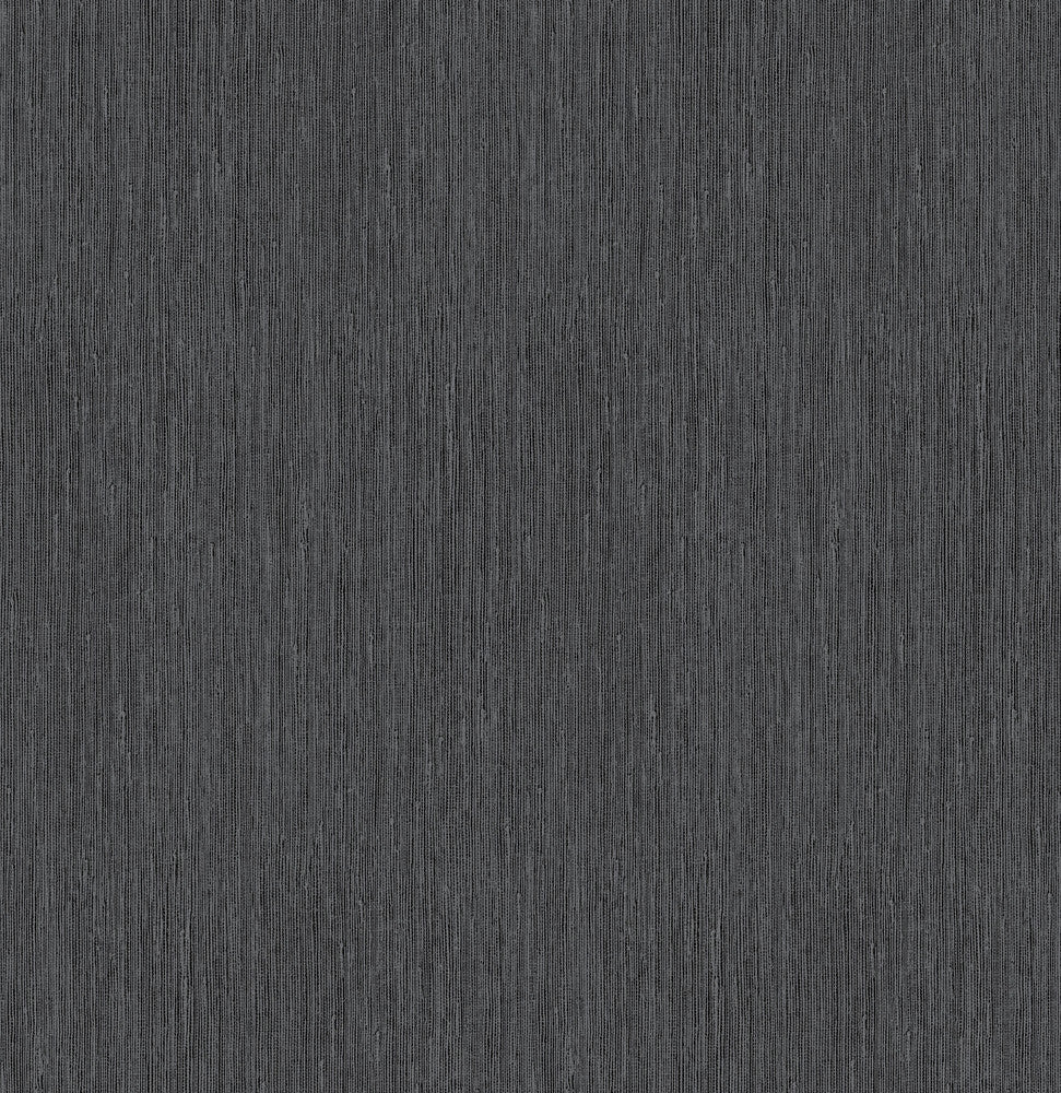 Seagrass Black & Silver Wallpaper by York Wallcoverings Grasscloth Resource Library Covers about 57.8 square feet 21-in by 33-ft long roll Unpasted 25.2 - Fabric Carolina -