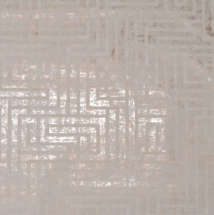 A Maze White Wallpaper by York Wallcoverings Mid Century Covers about 60.8 square feet 27-in by 27-ft long roll Unpasted 25.2 - Fabric Carolina -