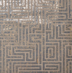 A Maze Black Wallpaper by York Wallcoverings