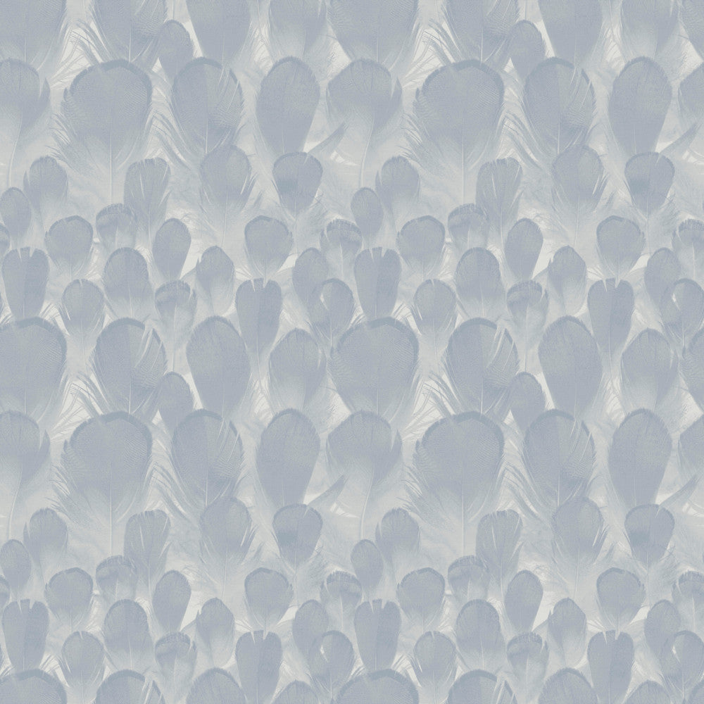 Feathers Lavender Wallpaper by Antonina Vella Antonina Vella Natural Opalescence Covers about 57.8 square feet 21-in by 33-ft long roll Unpasted 20.8 - Fabric Carolina -