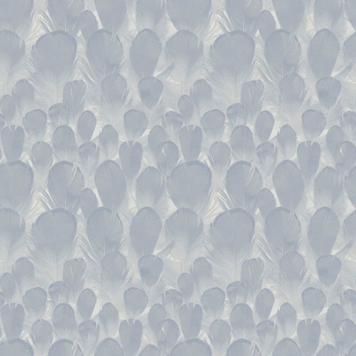 Feathers Lavender Wallpaper by Antonina Vella Antonina Vella Natural Opalescence Covers about 57.8 square feet 21-in by 33-ft long roll Unpasted 20.8 - Fabric Carolina -