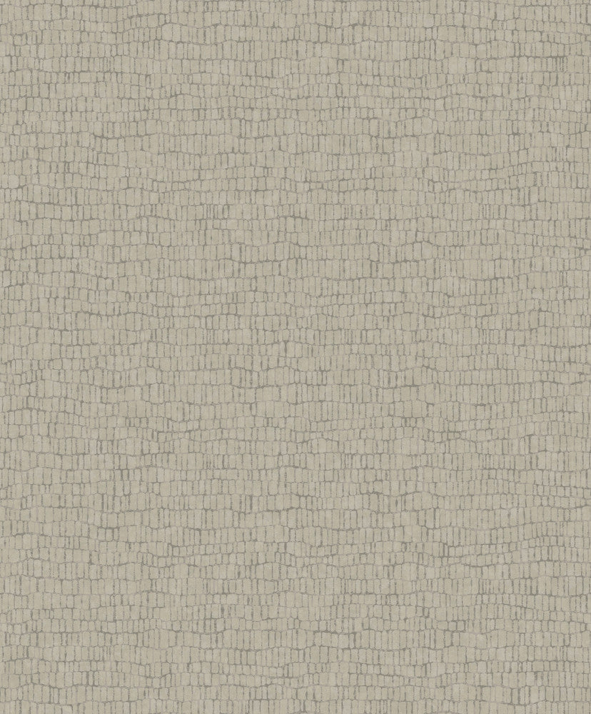 Skin Mink Metallic Wallpaper by Antonina Vella Antonina Vella Natural Opalescence Covers about 57.8 square feet China Unpasted 25.2-in repeat, straight match 21-in by 33-ft long roll - Fabric Carolina -