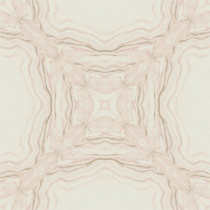 Stone Kaleidoscope Pink Metallic Wallpaper by Antonina Vella