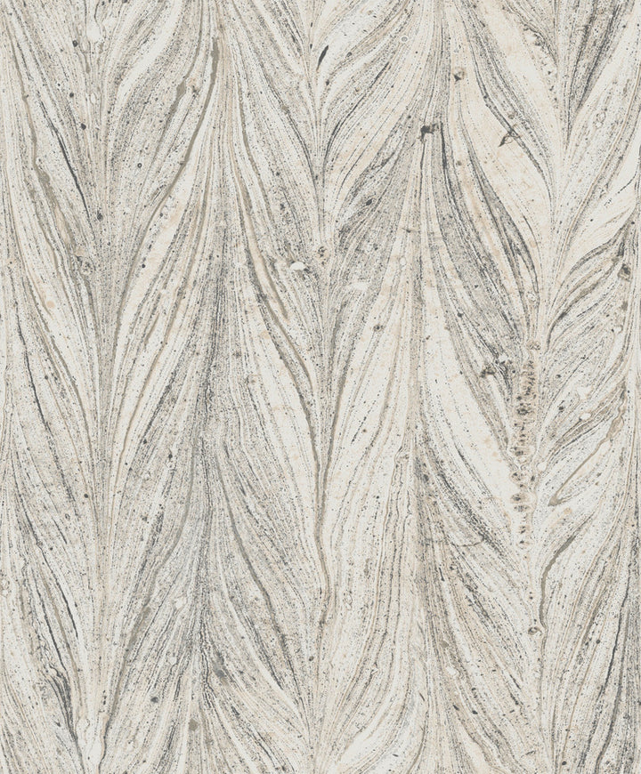 Ebru Marble Cool Grey Wallpaper by York Wallcoverings Shimmering Finishes Covers about 57.8 square feet 21-in by 33-ft long roll Unpasted 25.2 - Fabric Carolina -