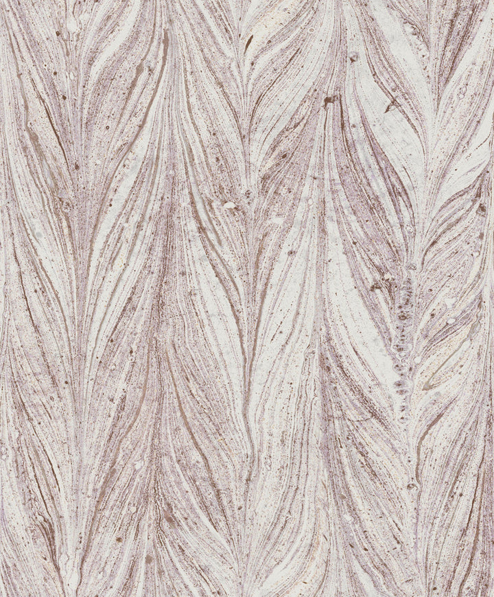 Ebru Marble Purple Metallic Wallpaper by Antonina Vella Antonina Vella Natural Opalescence Covers about 57.8 square feet 21-in by 33-ft long roll Unpasted 25.2 - Fabric Carolina -