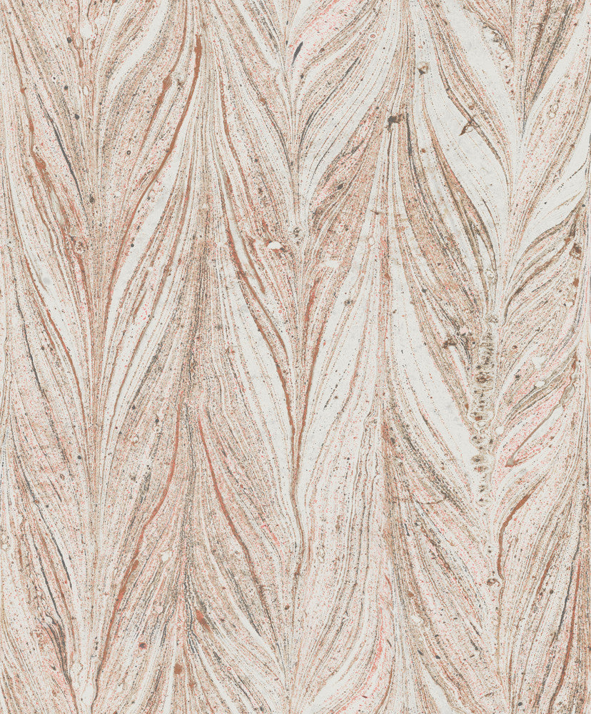 Ebru Marble Sienna Metallic Wallpaper by Antonina Vella Antonina Vella Natural Opalescence Covers about 57.8 square feet 21-in by 33-ft long roll Unpasted 25.2 - Fabric Carolina -