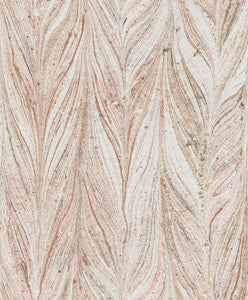 Ebru Marble Sienna Metallic Wallpaper by Antonina Vella