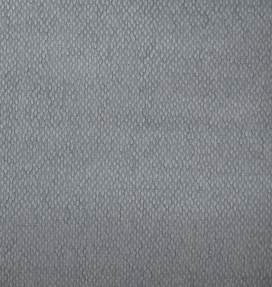Stretched Hexagons Blue Wallpaper by Antonina Vella Antonina Vella Natural Opalescence Covers about 57.8 square feet 21-in by 33-ft long roll Unpasted 0 - Fabric Carolina -