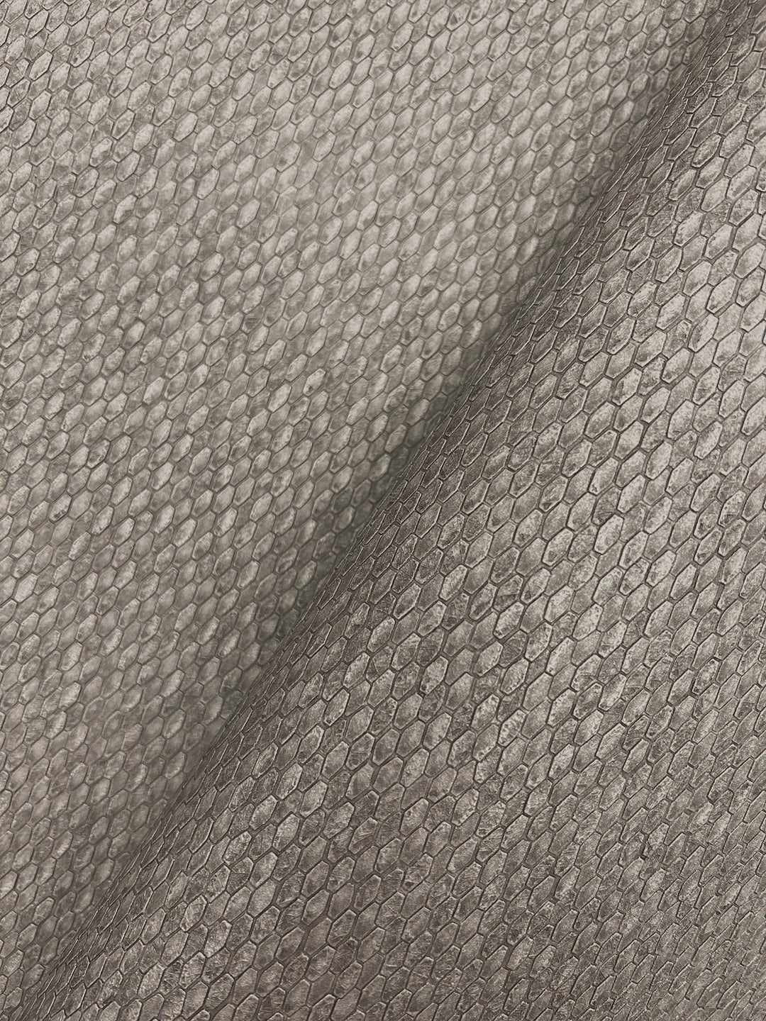 Stretched Hexagons Dark Silver Wallpaper by York Wallcoverings Designer